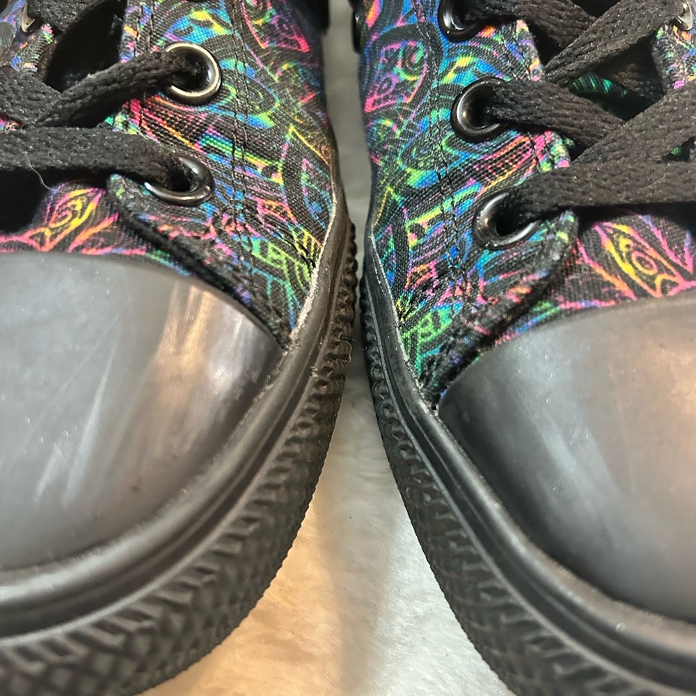 RAAD Black Multicolor Lace up High Top Sneakers Women’s size 7.5W Men’s size 6M - Picture 13 of 13